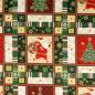 Preview: Baumwolldruck Weihnachtsmotive Patchworkoptik